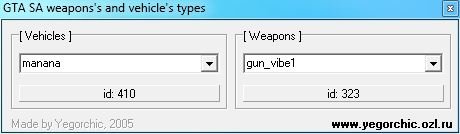GTA SA Weapons and Vehicles