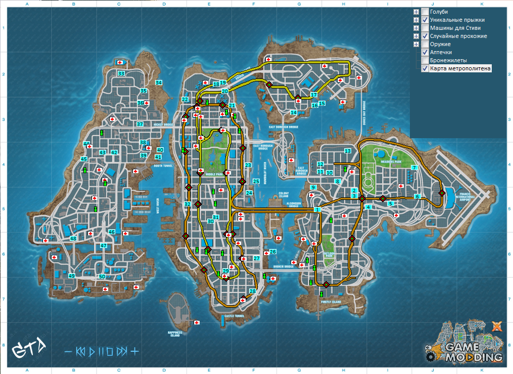 Map of the BBC for GTA4 and EFLC